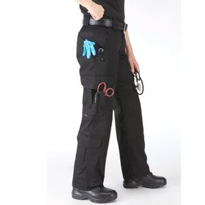 5.11 Tactical Women’s EMS Pants NEW 20 Long Plus Black Workwear Utility Canvas